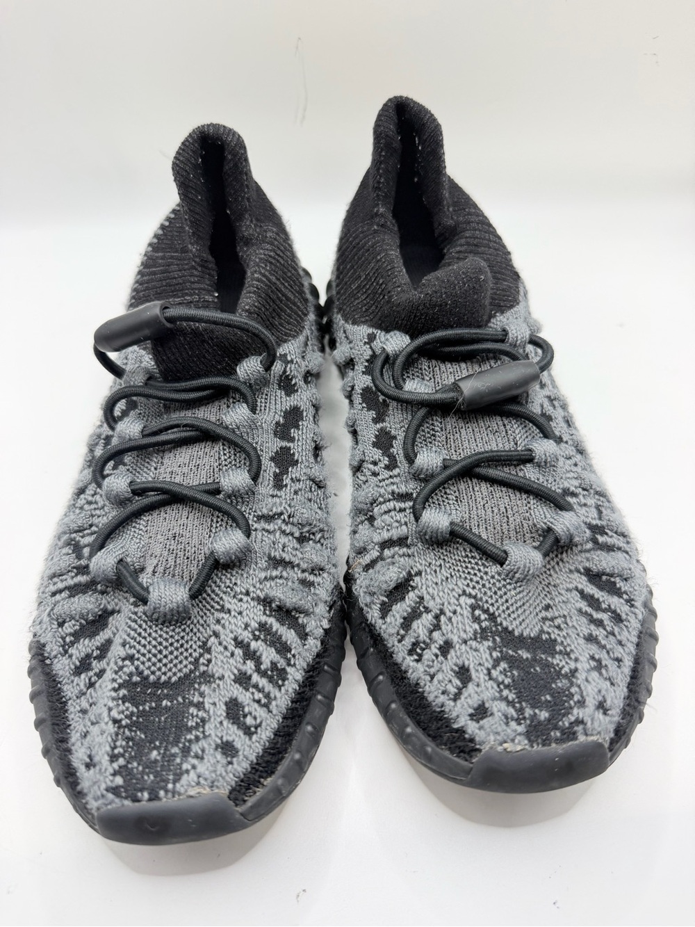 adidas kids Knit Sneakers in Gray & Black